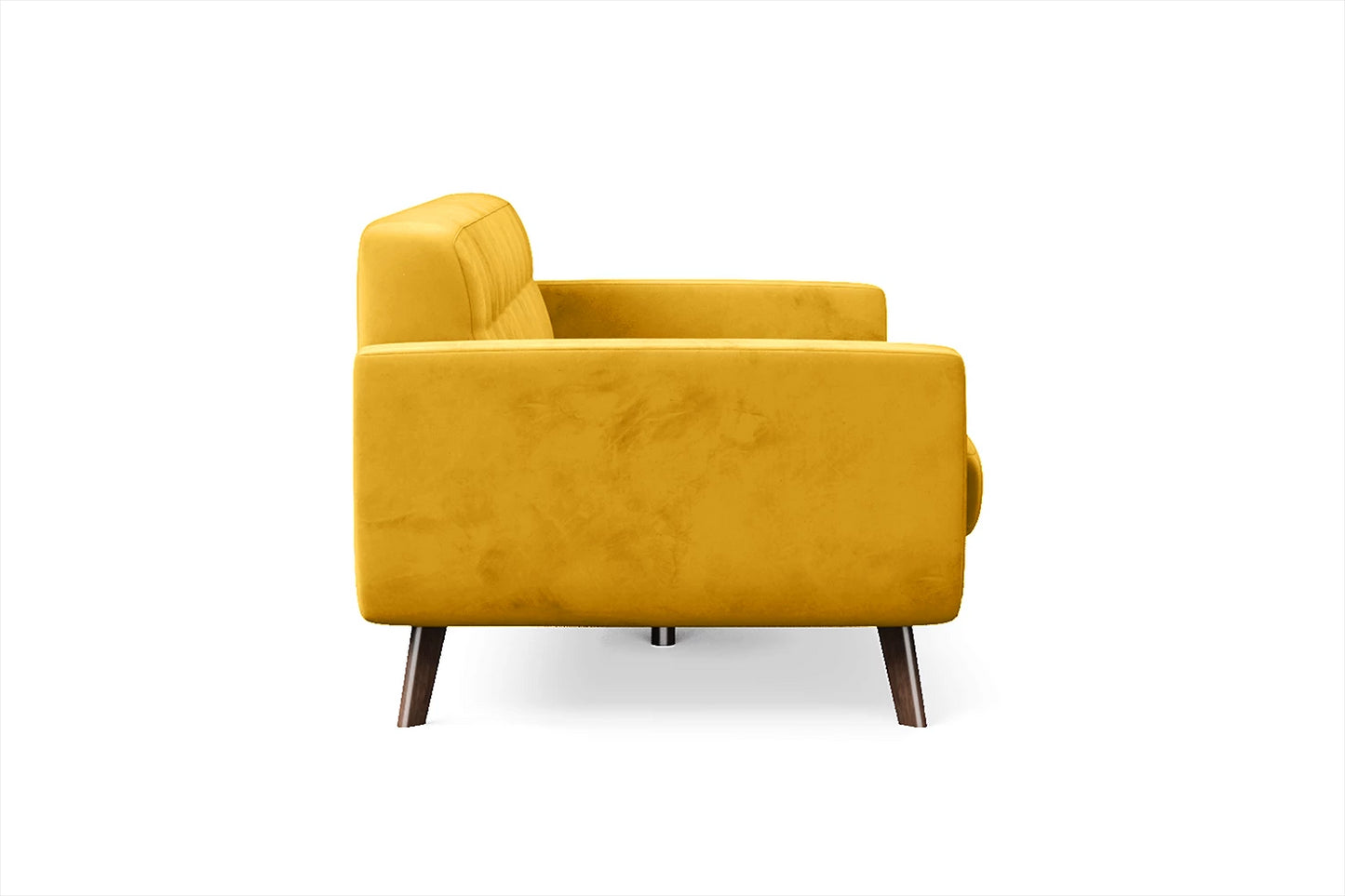 Marsela 2 Seater Sofa Yellow Velvet