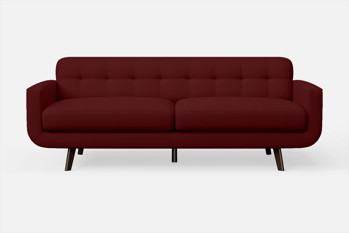 Marsela 3 Seater Sofa Red Leather