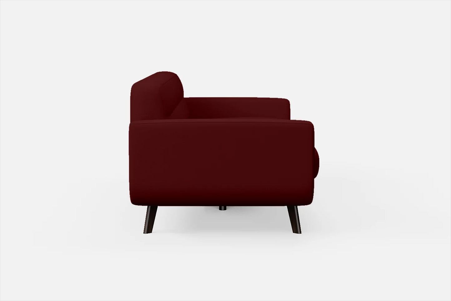 Marsela 3 Seater Sofa Red Leather