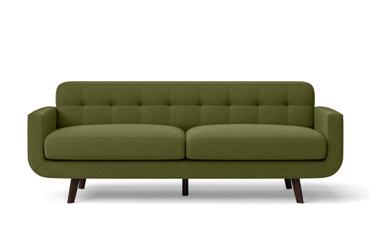 Marsela 3 Seater Sofa Olive Linen Fabric