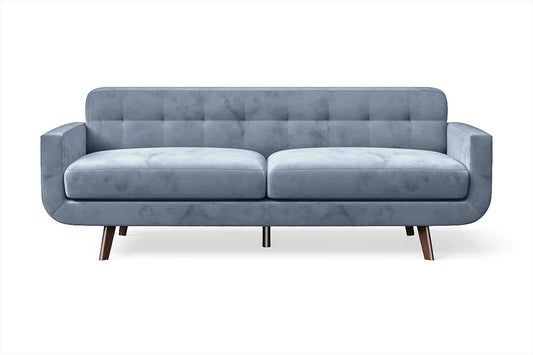 Marsela 3 Seater Sofa Baby Blue Velvet