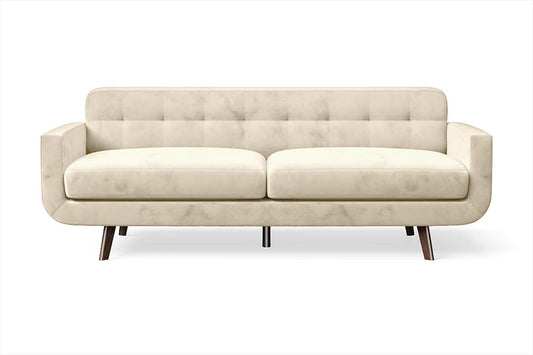 Marsela 3 Seater Sofa Cream Velvet