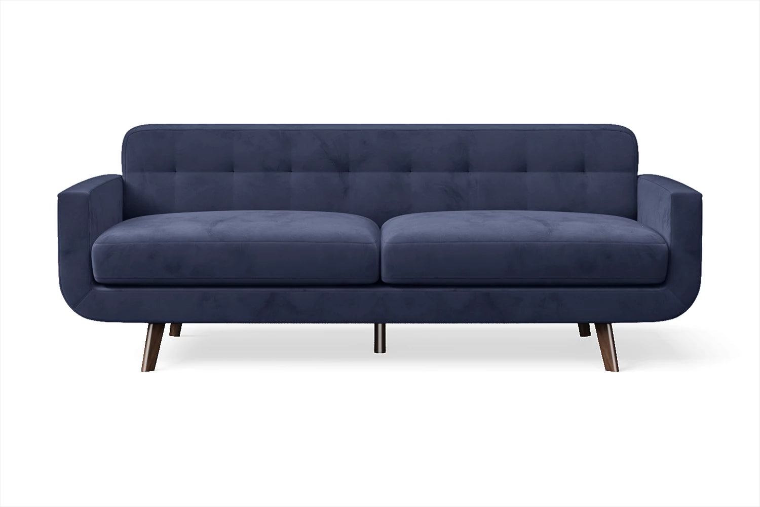 Marsela 3 Seater Sofa Dark Blue Velvet