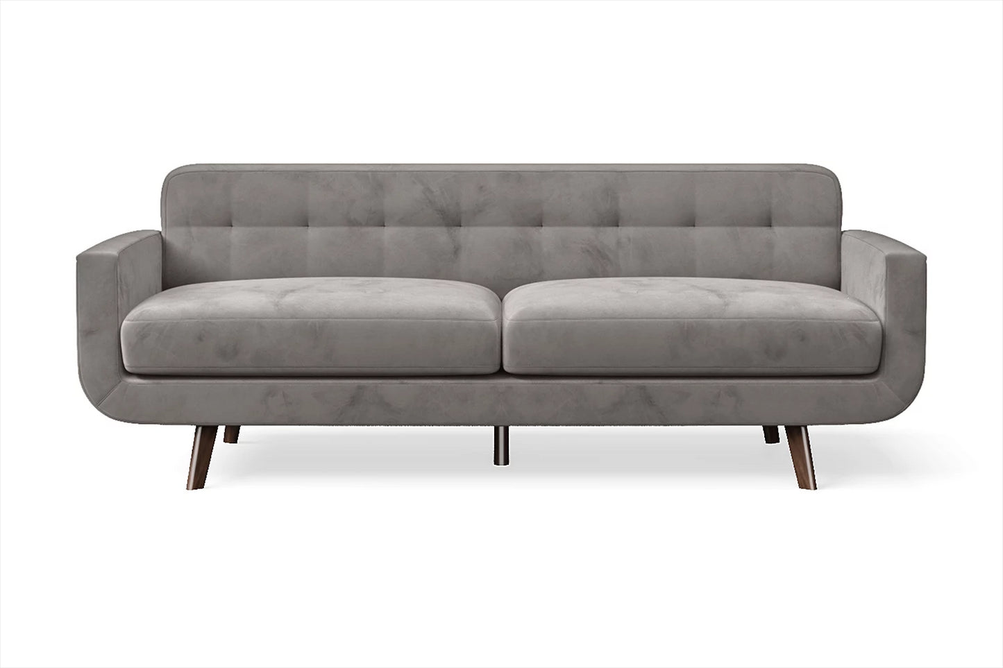 Marsela 3 Seater Sofa Grey Velvet