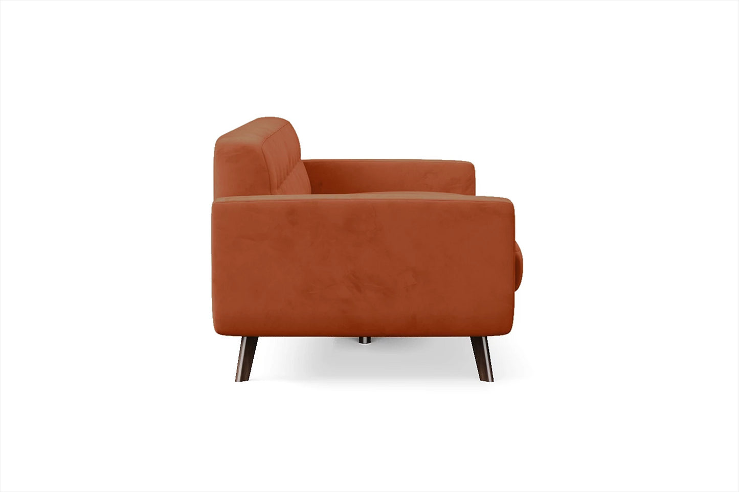 Marsela 3 Seater Sofa Orange Velvet