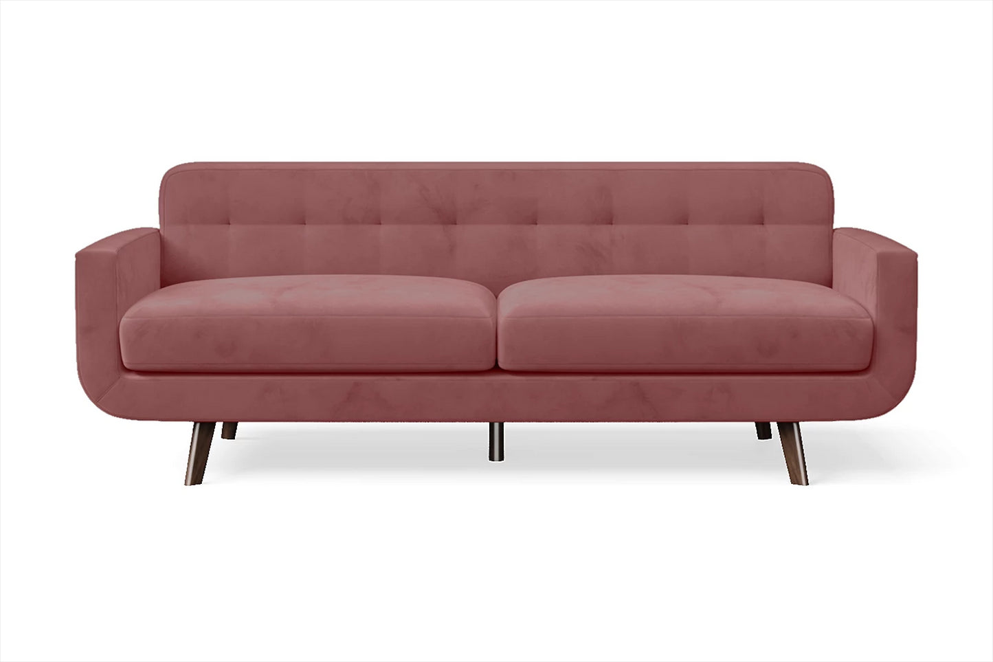 Marsela 3 Seater Sofa Pink Velvet