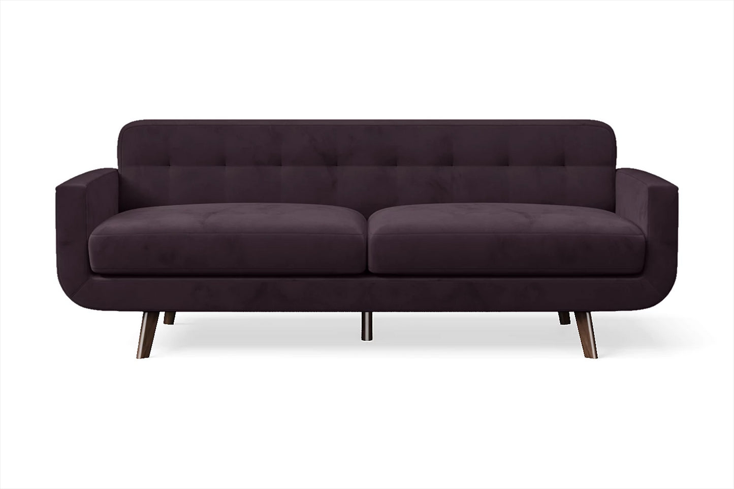 Marsela 3 Seater Sofa Purple Velvet