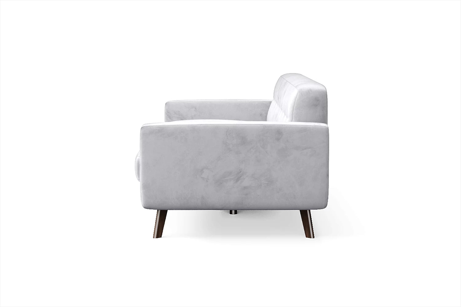 Marsela 3 Seater Sofa Silver Velvet