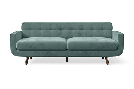 Marsela 3 Seater Sofa Teal Velvet