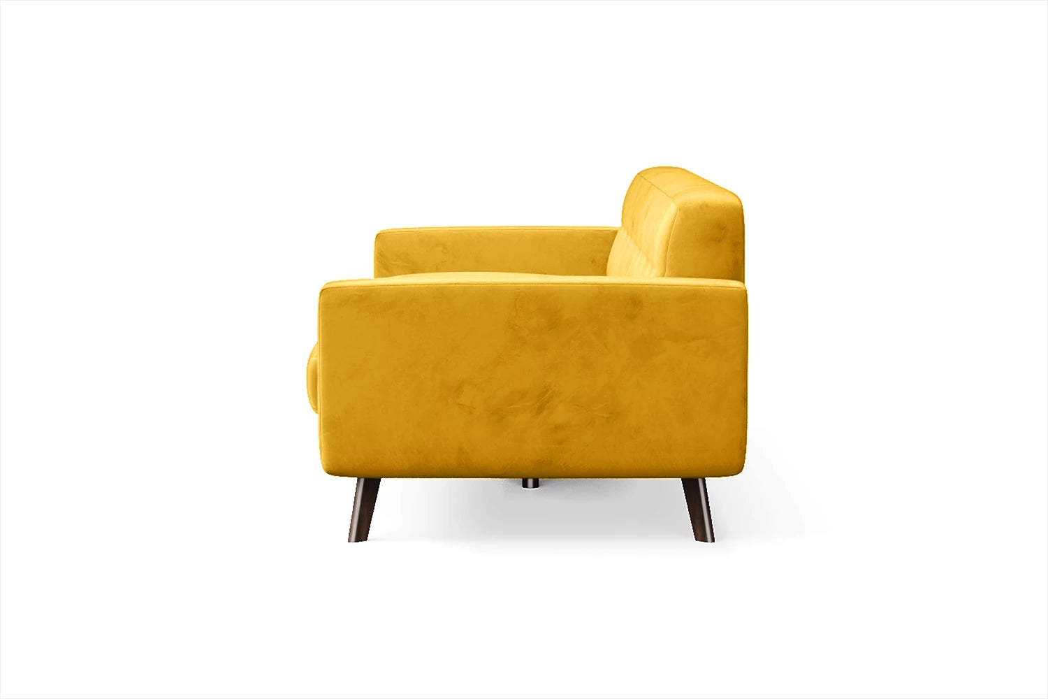 Marsela 3 Seater Sofa Yellow Velvet