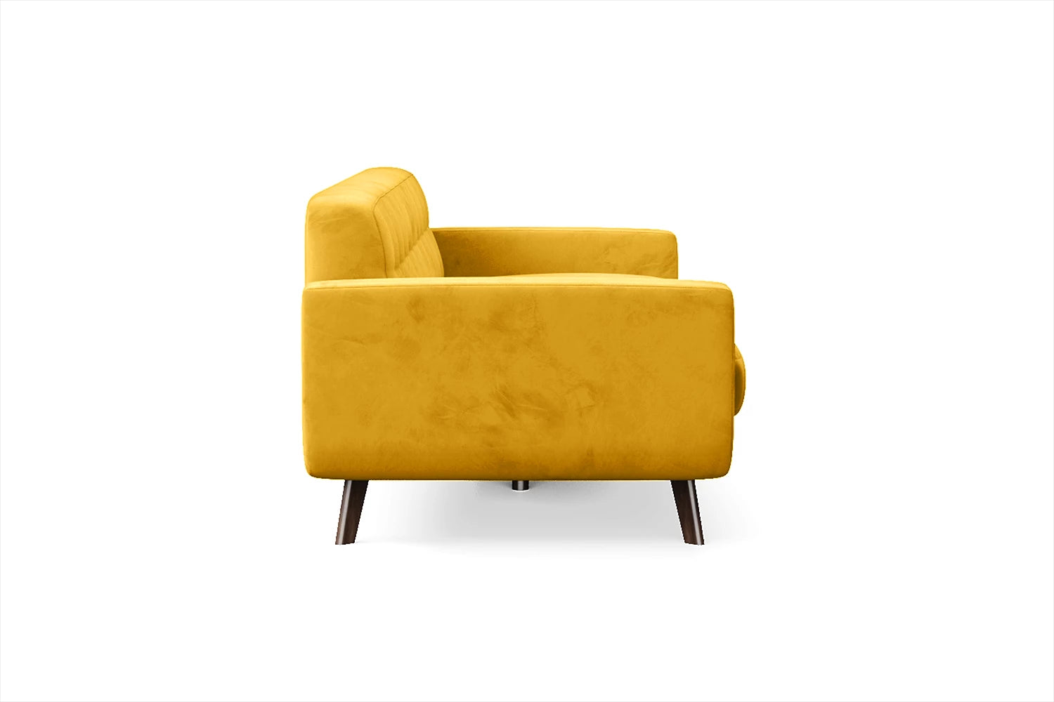 Marsela 3 Seater Sofa Yellow Velvet