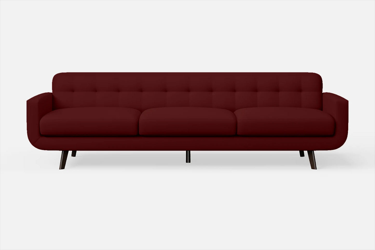 Marsela 4 Seater Sofa Red Leather