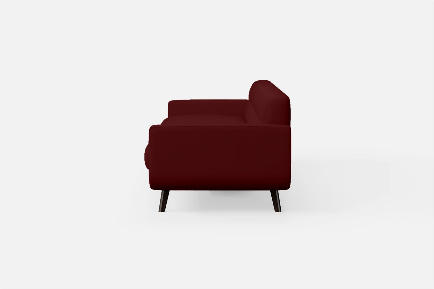 Marsela 4 Seater Sofa Red Leather