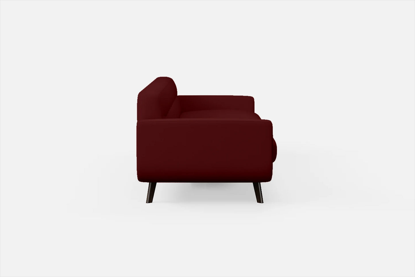 Marsela 4 Seater Sofa Red Leather