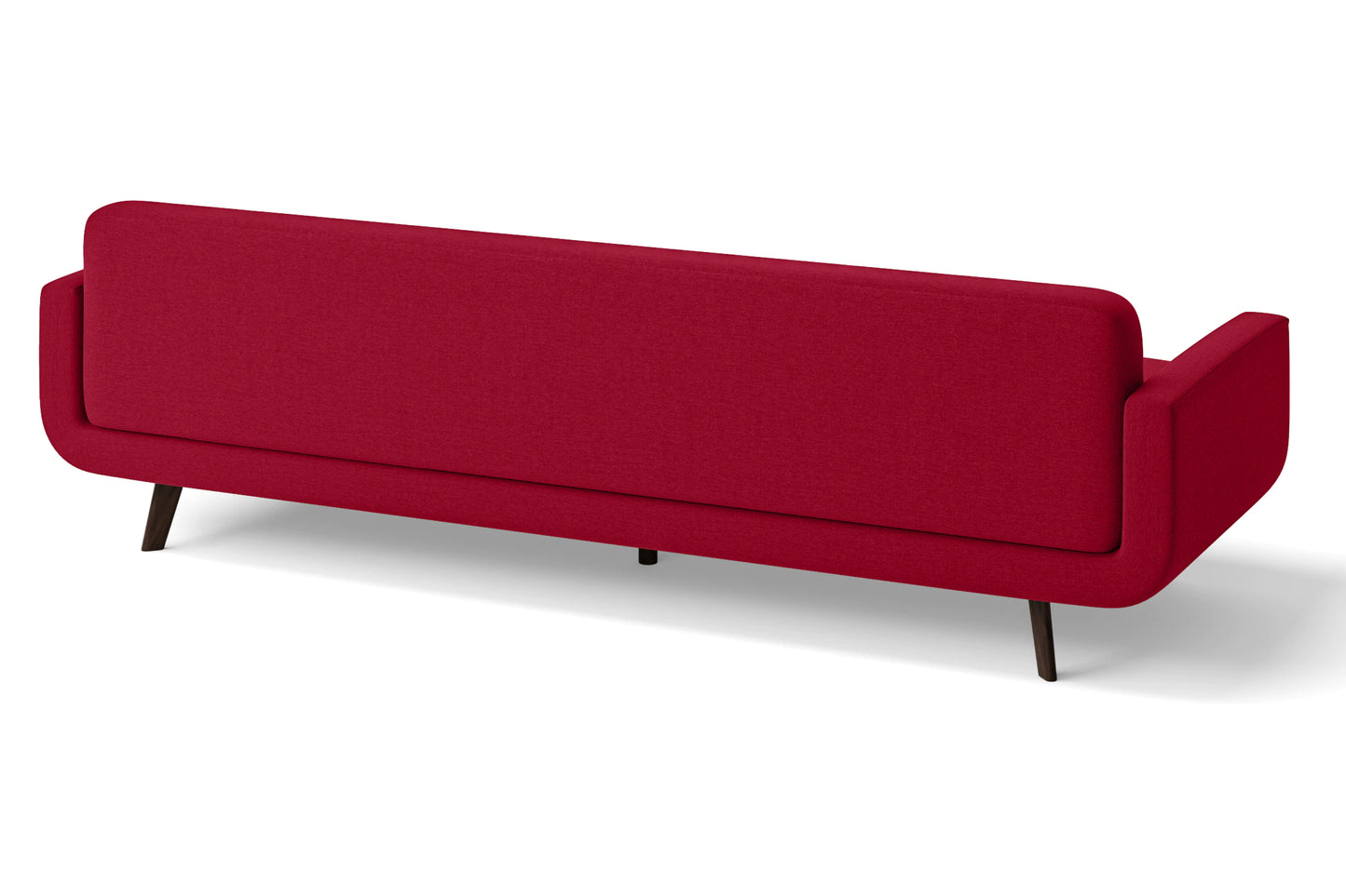 Marsela 4 Seater Sofa Red Linen Fabric