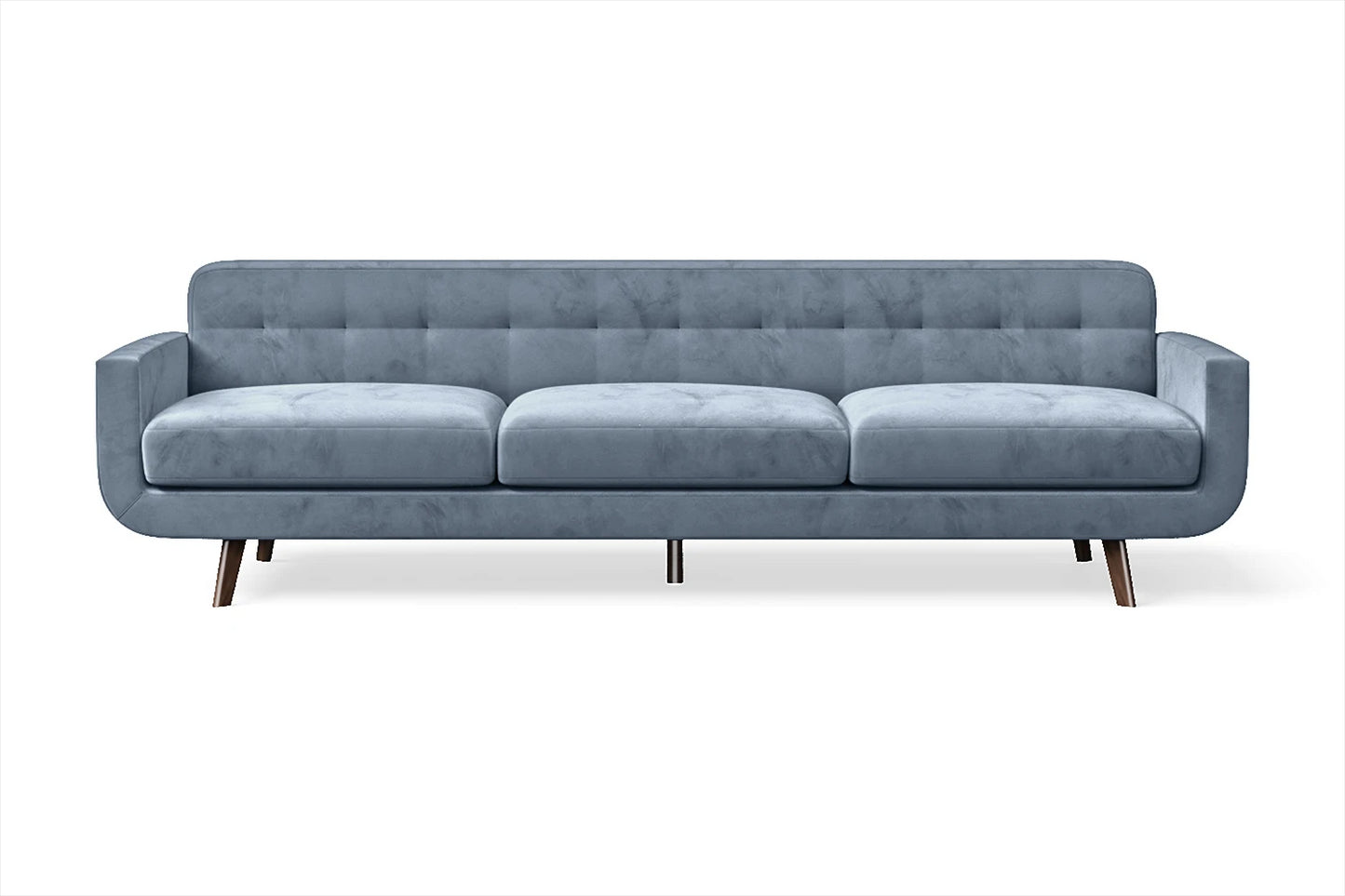 Marsela 4 Seater Sofa Baby Blue Velvet