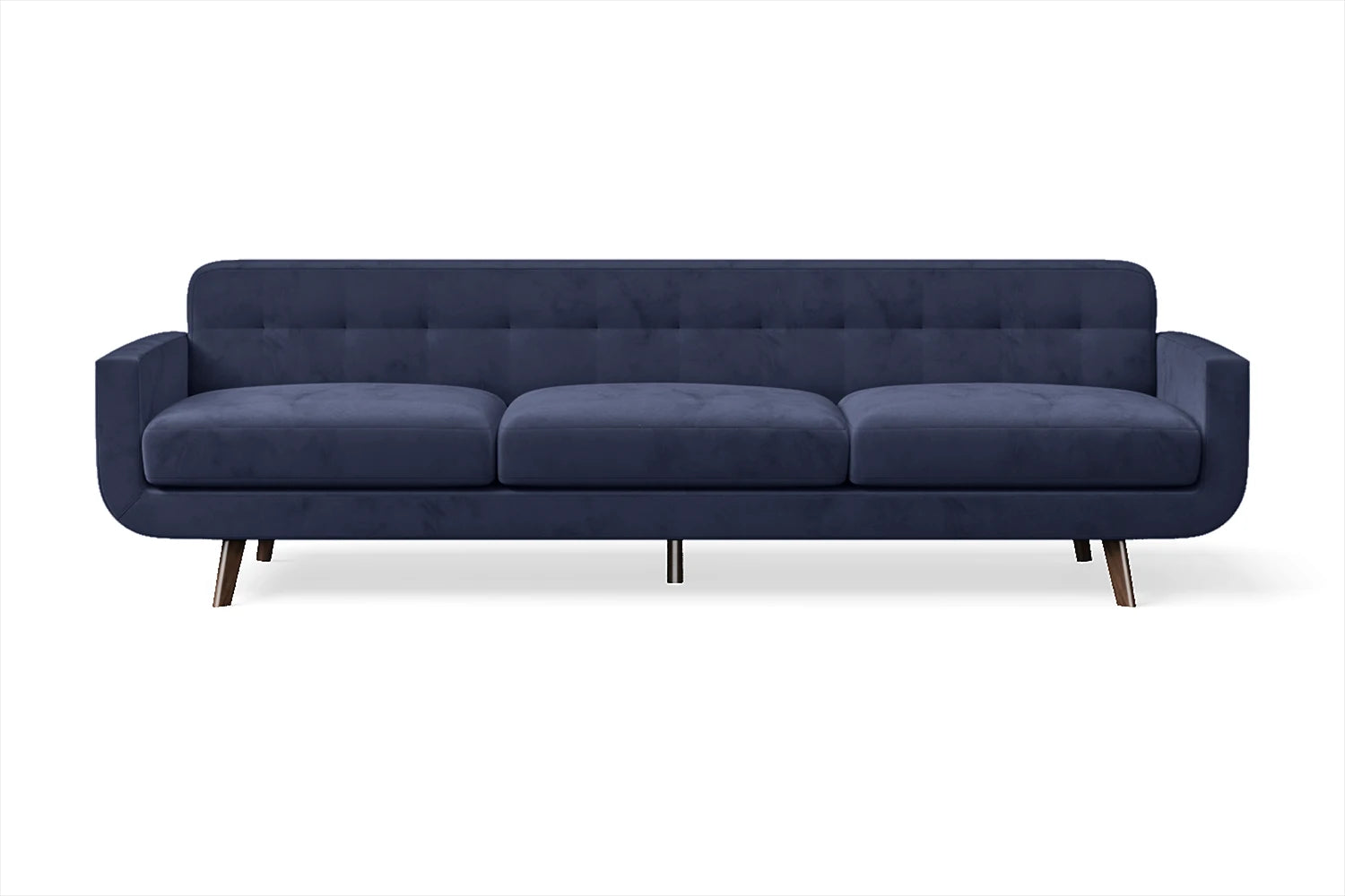 Marsela 4 Seater Sofa Dark Blue Velvet