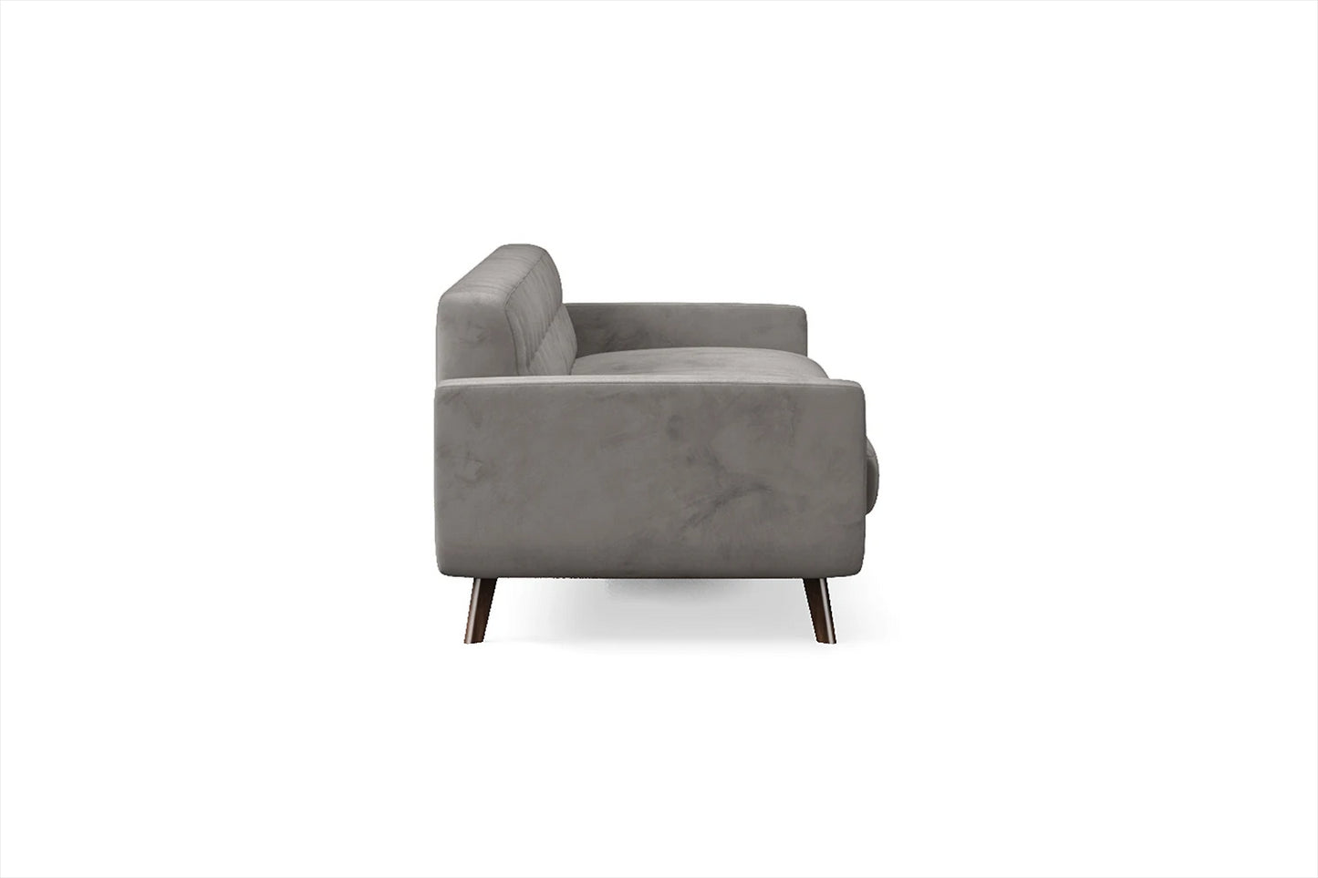 Marsela 4 Seater Sofa Grey Velvet