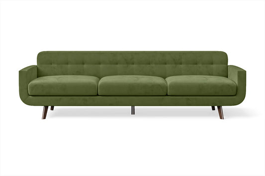 Marsela 4 Seater Sofa Lime Velvet