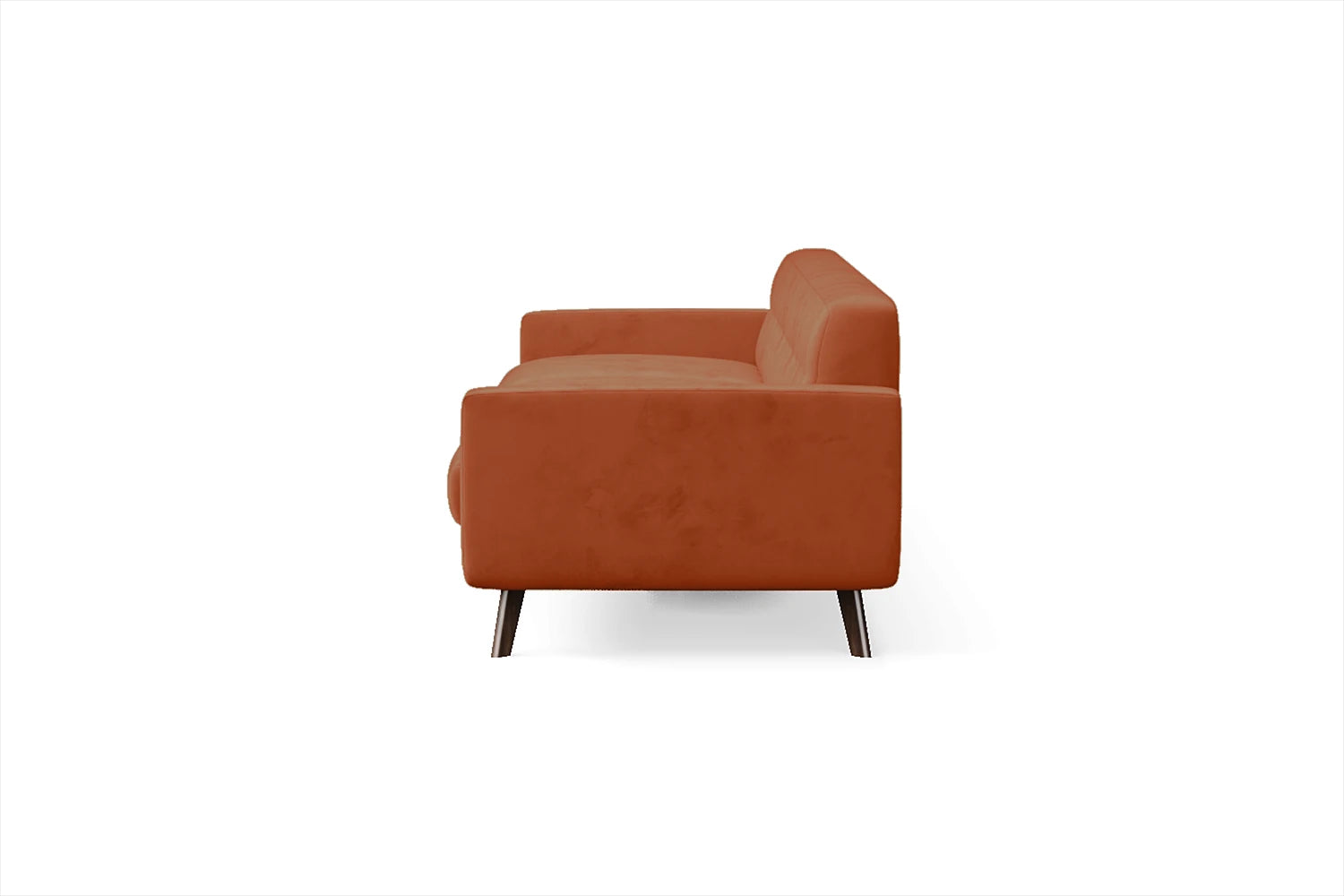 Marsela 4 Seater Sofa Orange Velvet