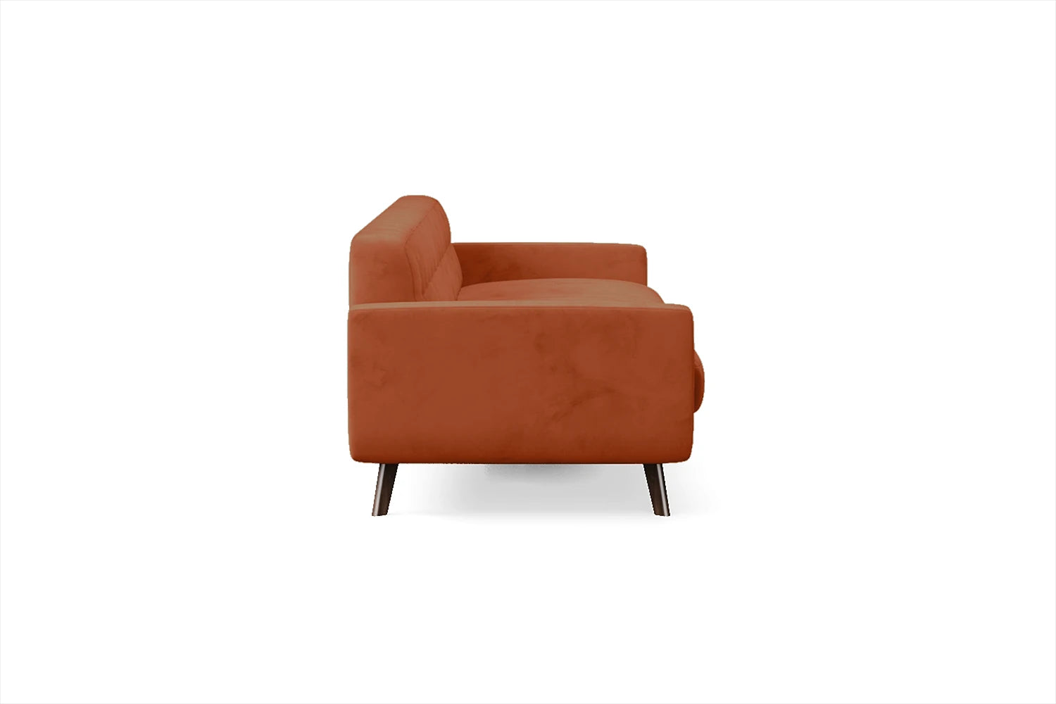 Marsela 4 Seater Sofa Orange Velvet