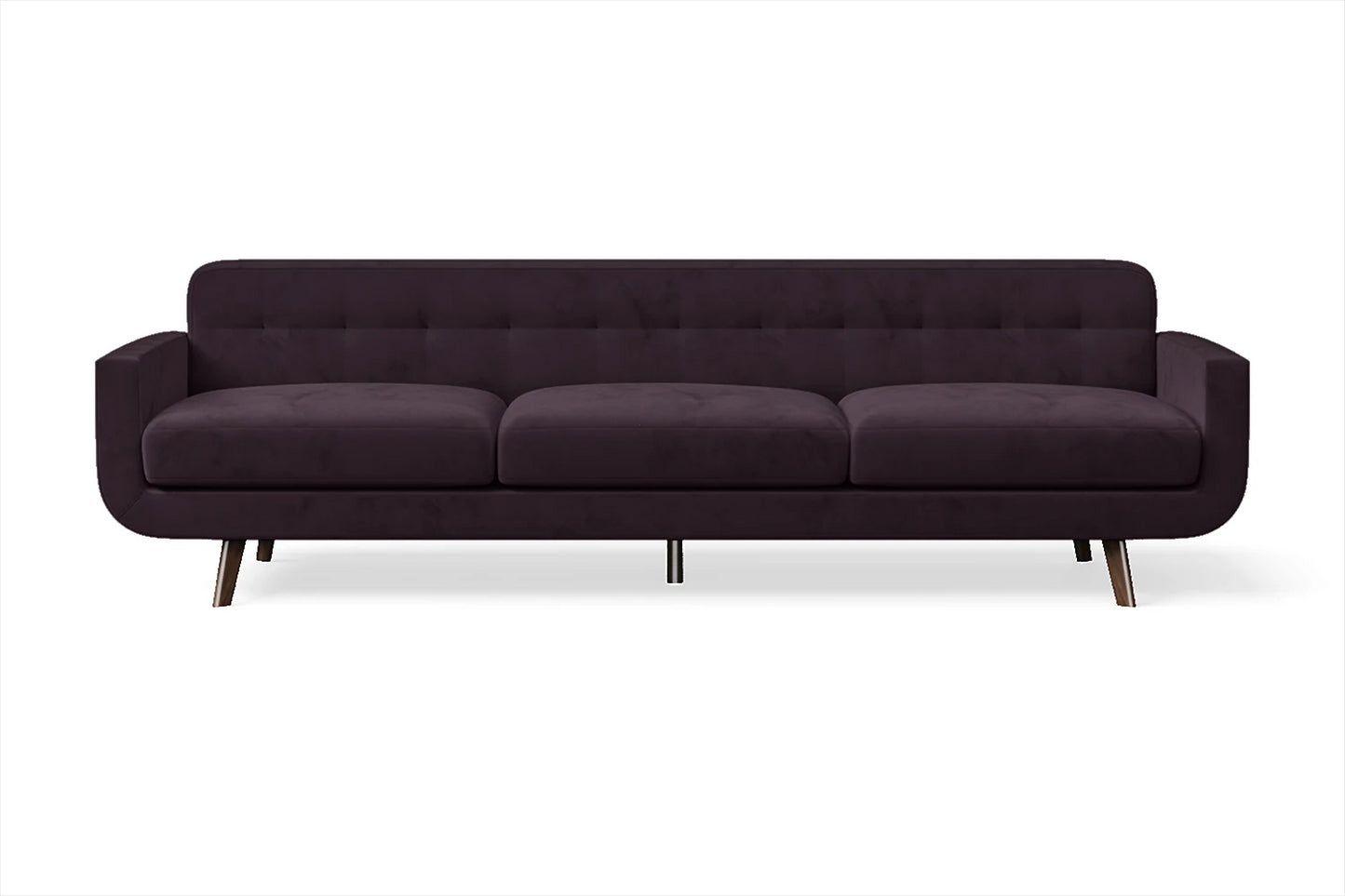 Marsela 4 Seater Sofa Purple Velvet