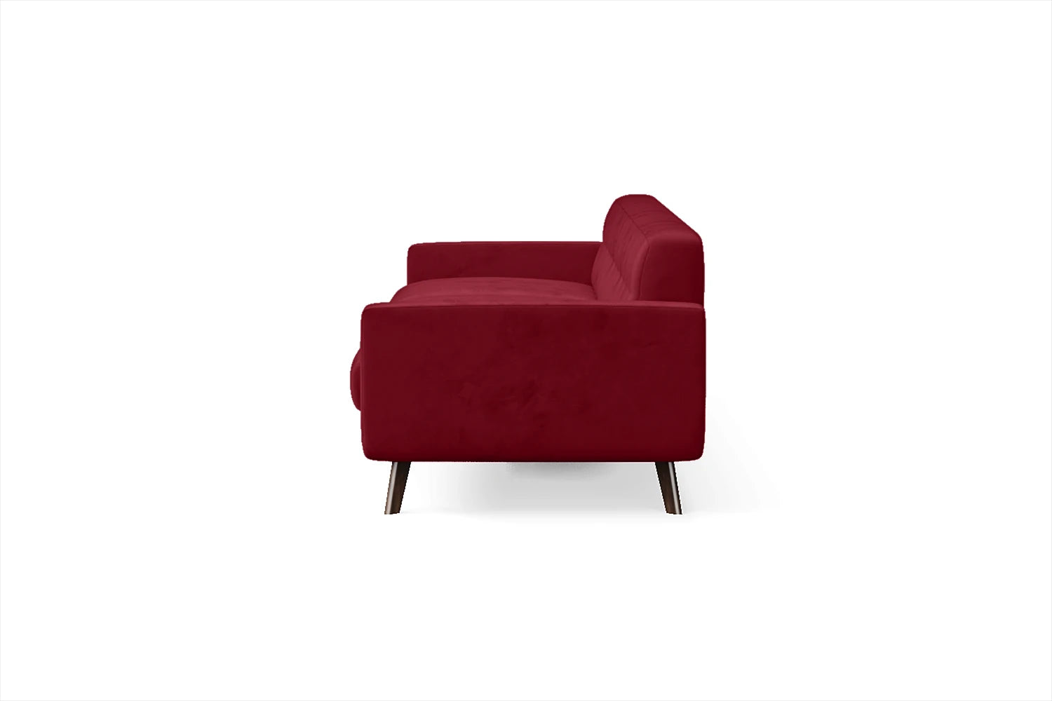 Marsela 4 Seater Sofa Red Velvet