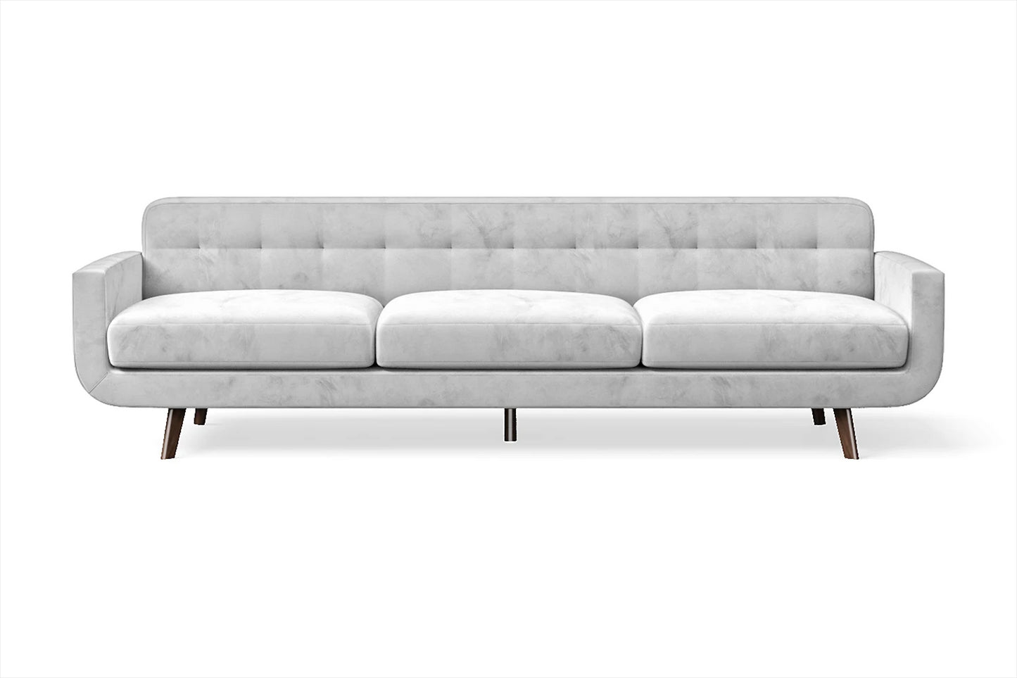 Marsela 4 Seater Sofa White Velvet