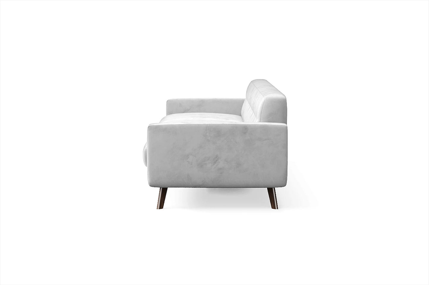 Marsela 4 Seater Sofa White Velvet