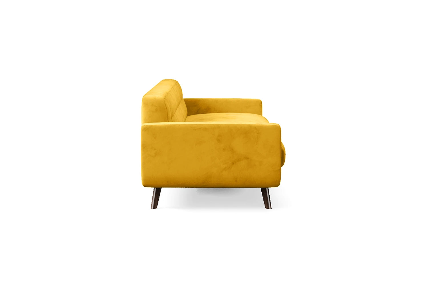 Marsela 4 Seater Sofa Yellow Velvet