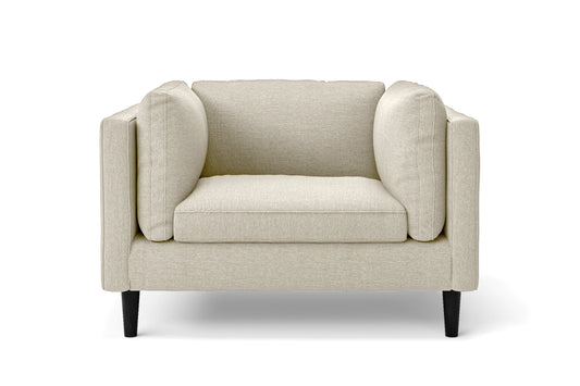 Matera Armchair Cream Linen Fabric