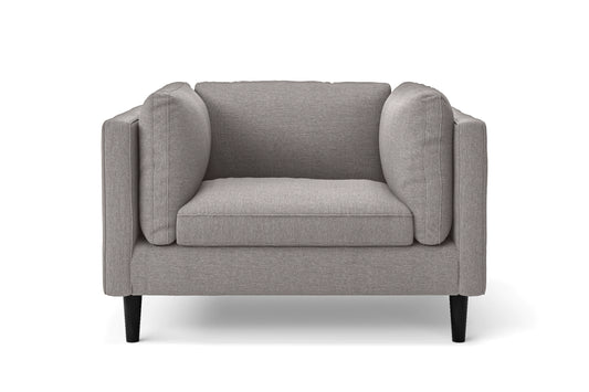 Matera Armchair Grey Linen Fabric