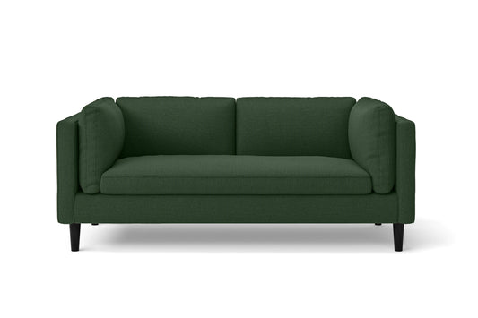 Matera 2 Seater Sofa Forest Green Linen Fabric