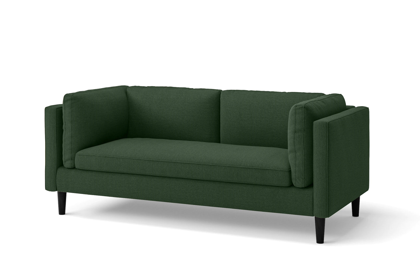 Matera 2 Seater Sofa Forest Green Linen Fabric