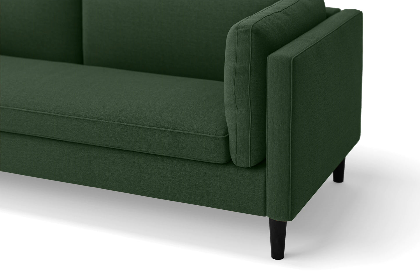 Matera 2 Seater Sofa Forest Green Linen Fabric