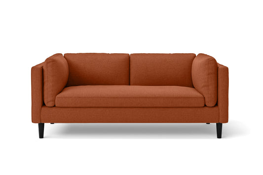 Matera 2 Seater Sofa Orange Linen Fabric