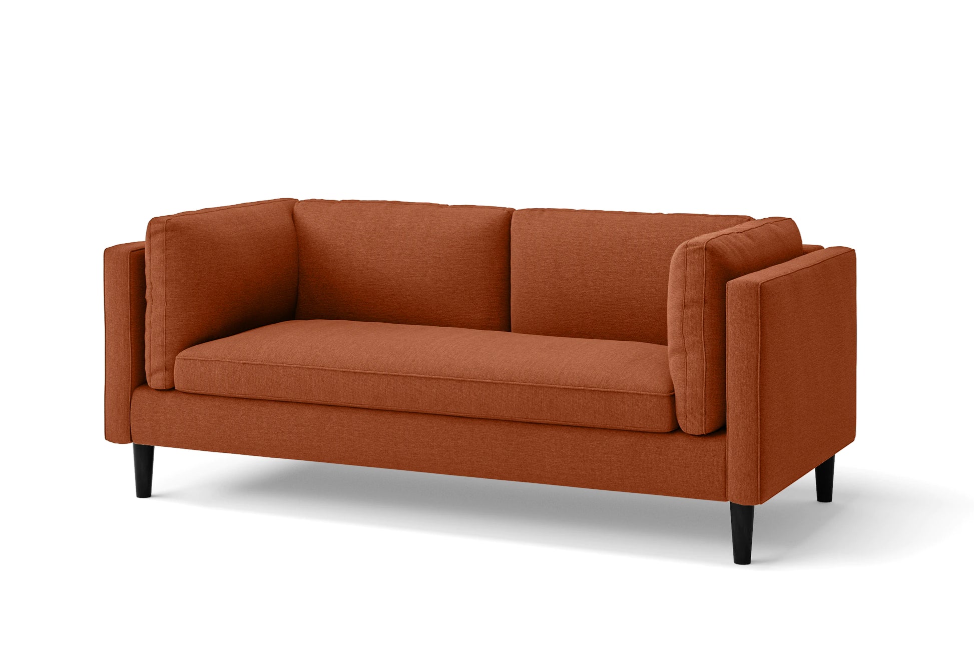 Matera 2 Seater Sofa Orange Linen Fabric