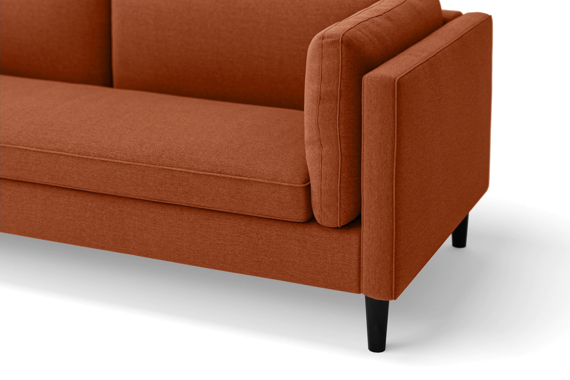 Matera 2 Seater Sofa Orange Linen Fabric