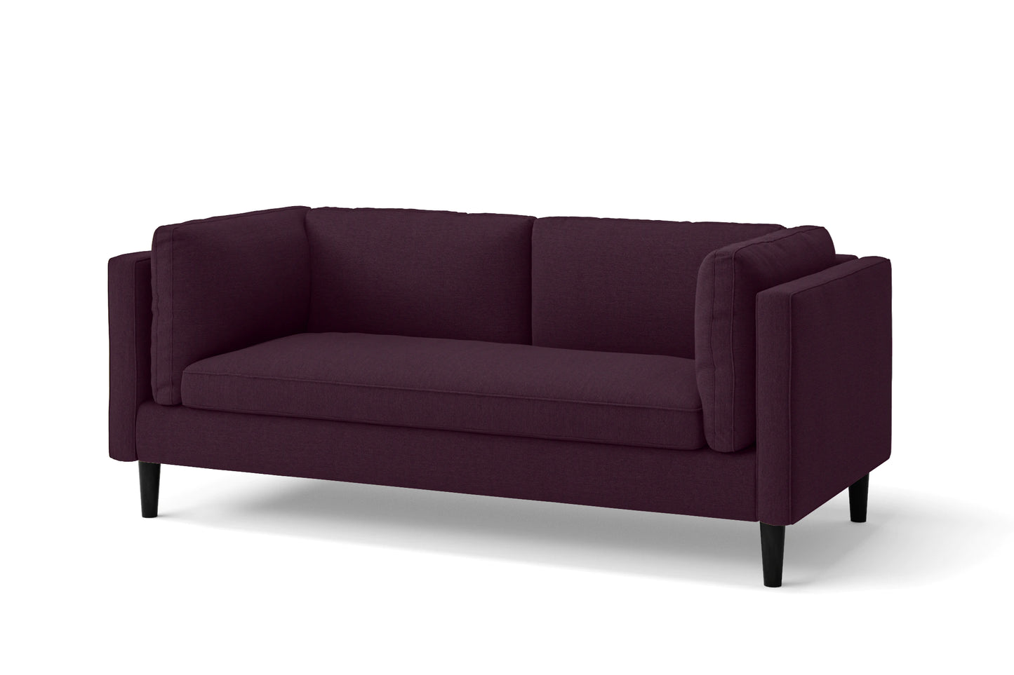 Matera 2 Seater Sofa Purple Linen Fabric