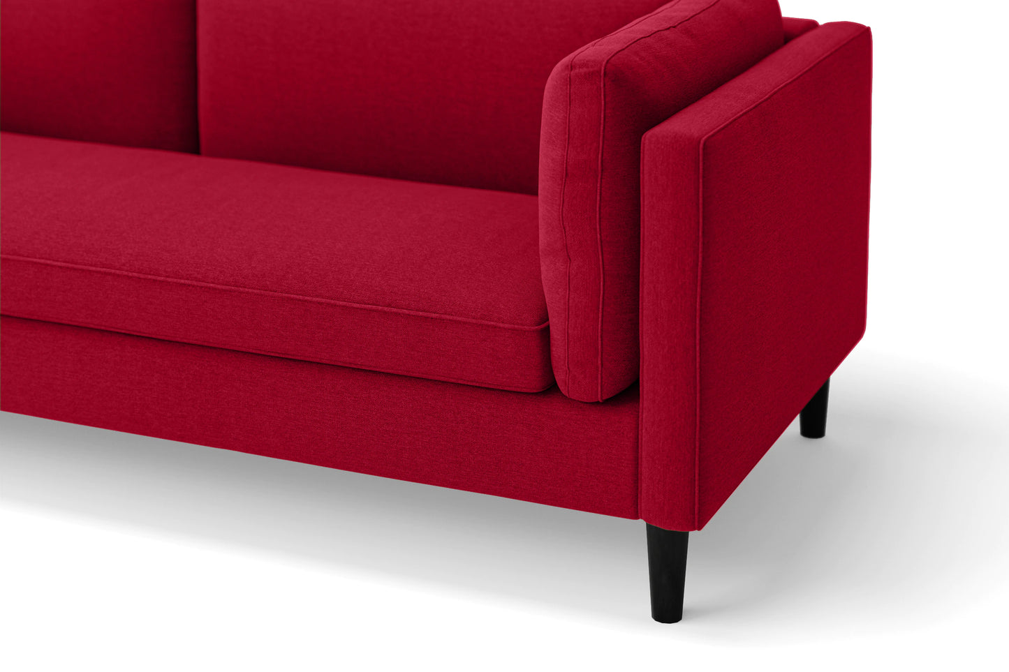 Matera 2 Seater Sofa Red Linen Fabric