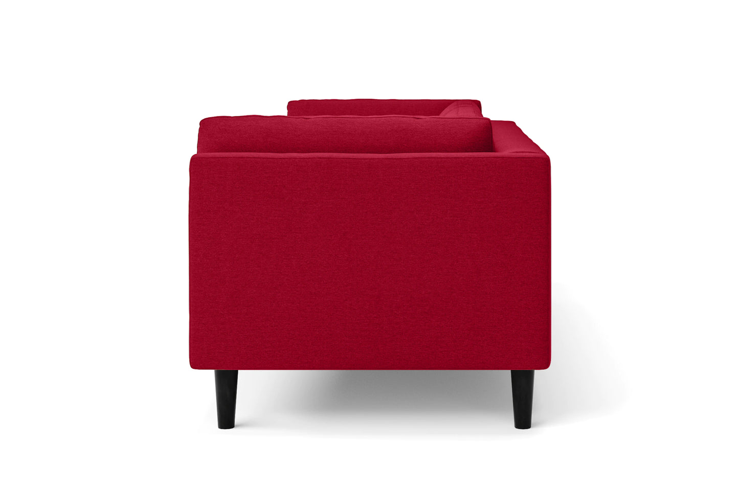 Matera 2 Seater Sofa Red Linen Fabric