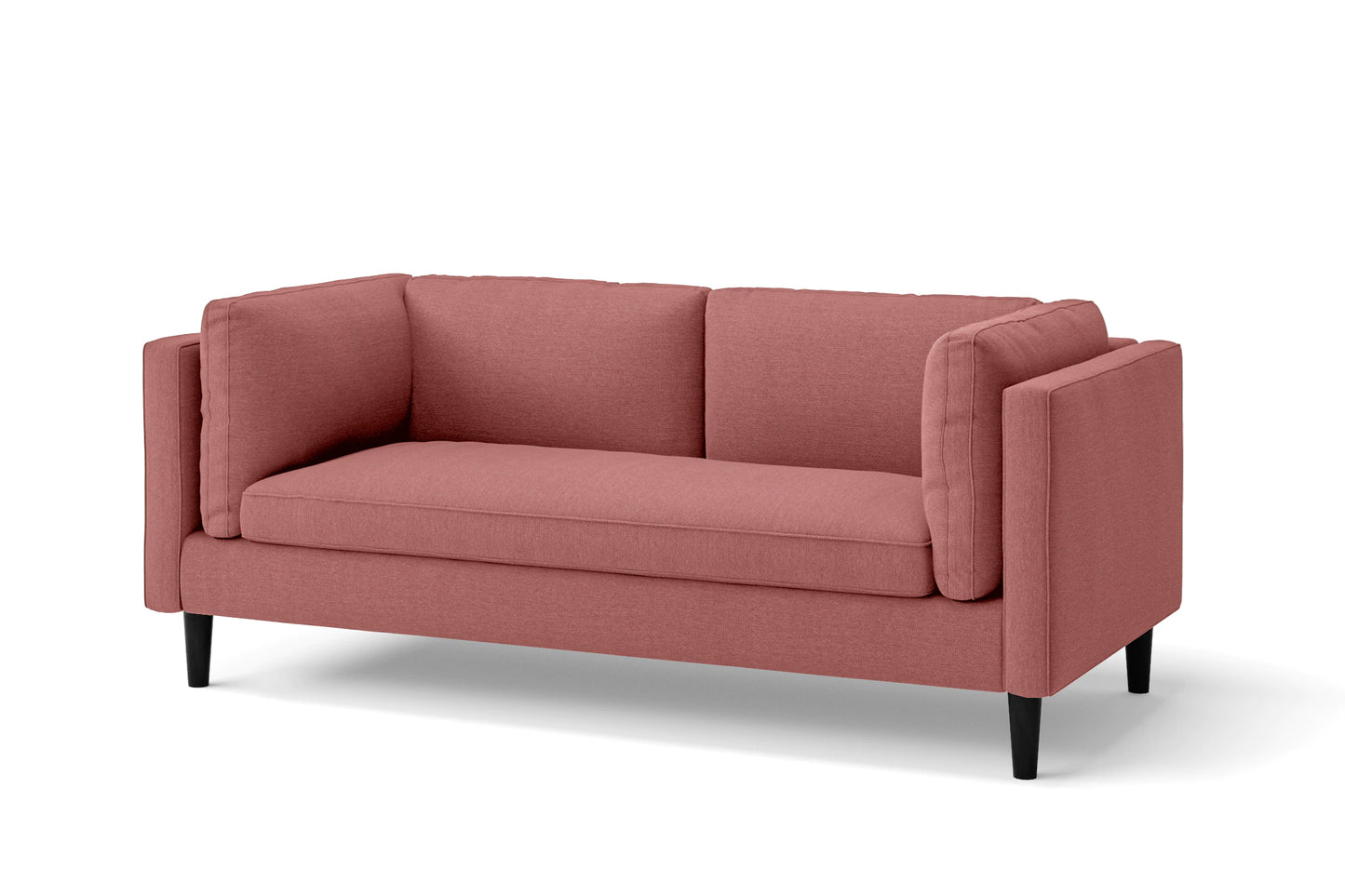 Matera 2 Seater Sofa Rose Pink Linen Fabric