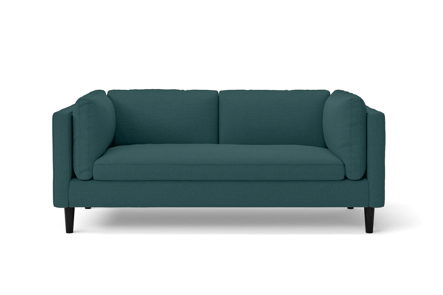 Matera 2 Seater Sofa Teal Linen Fabric