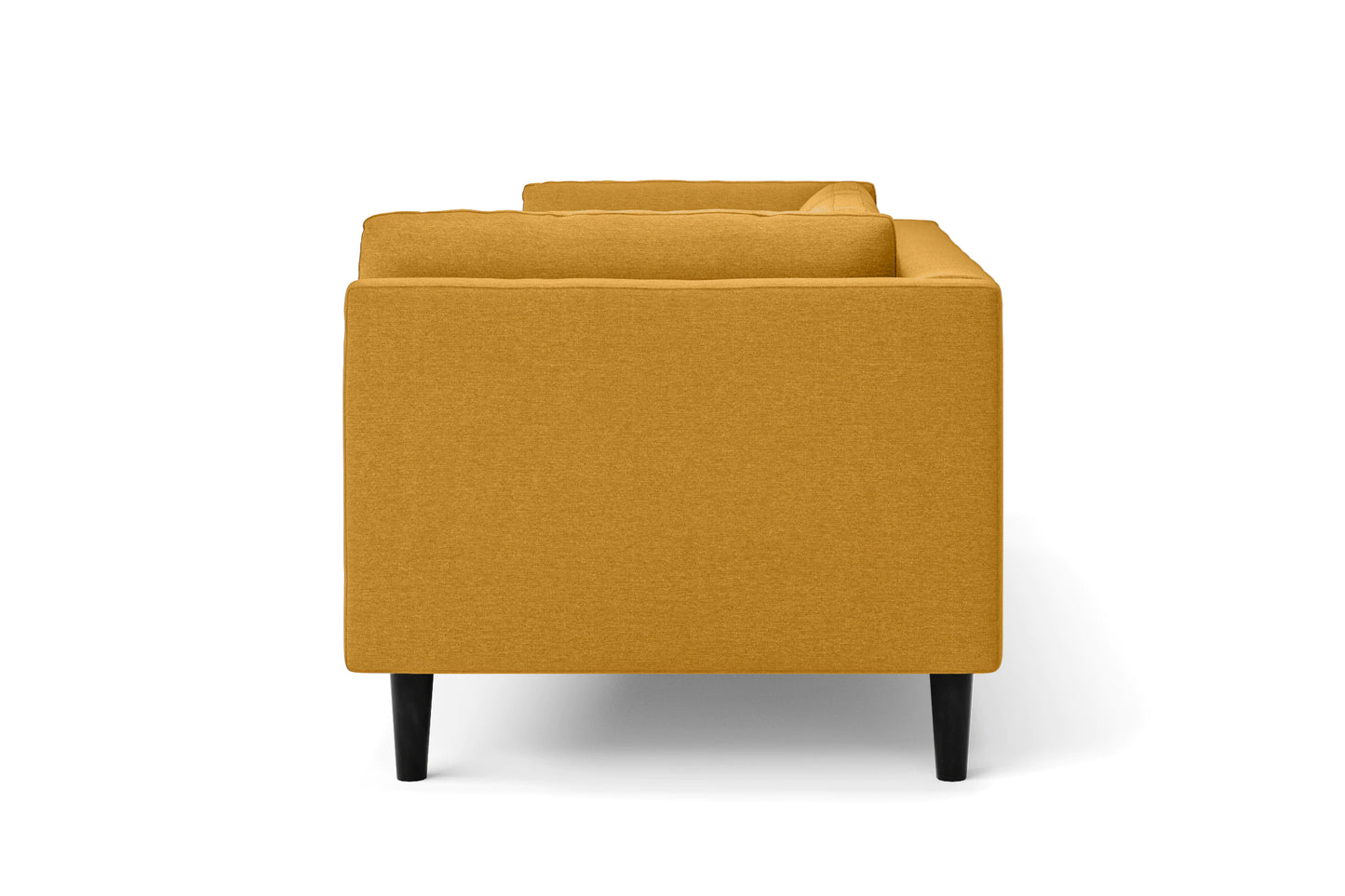 Matera 2 Seater Sofa Yellow Linen Fabric