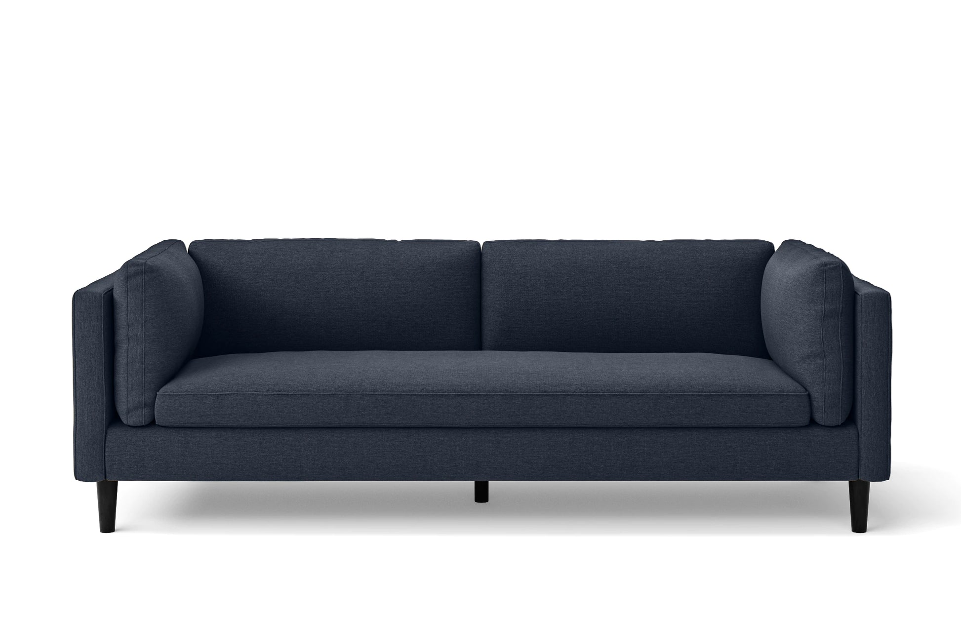 Matera 3 Seater Sofa Dark Blue Linen Fabric