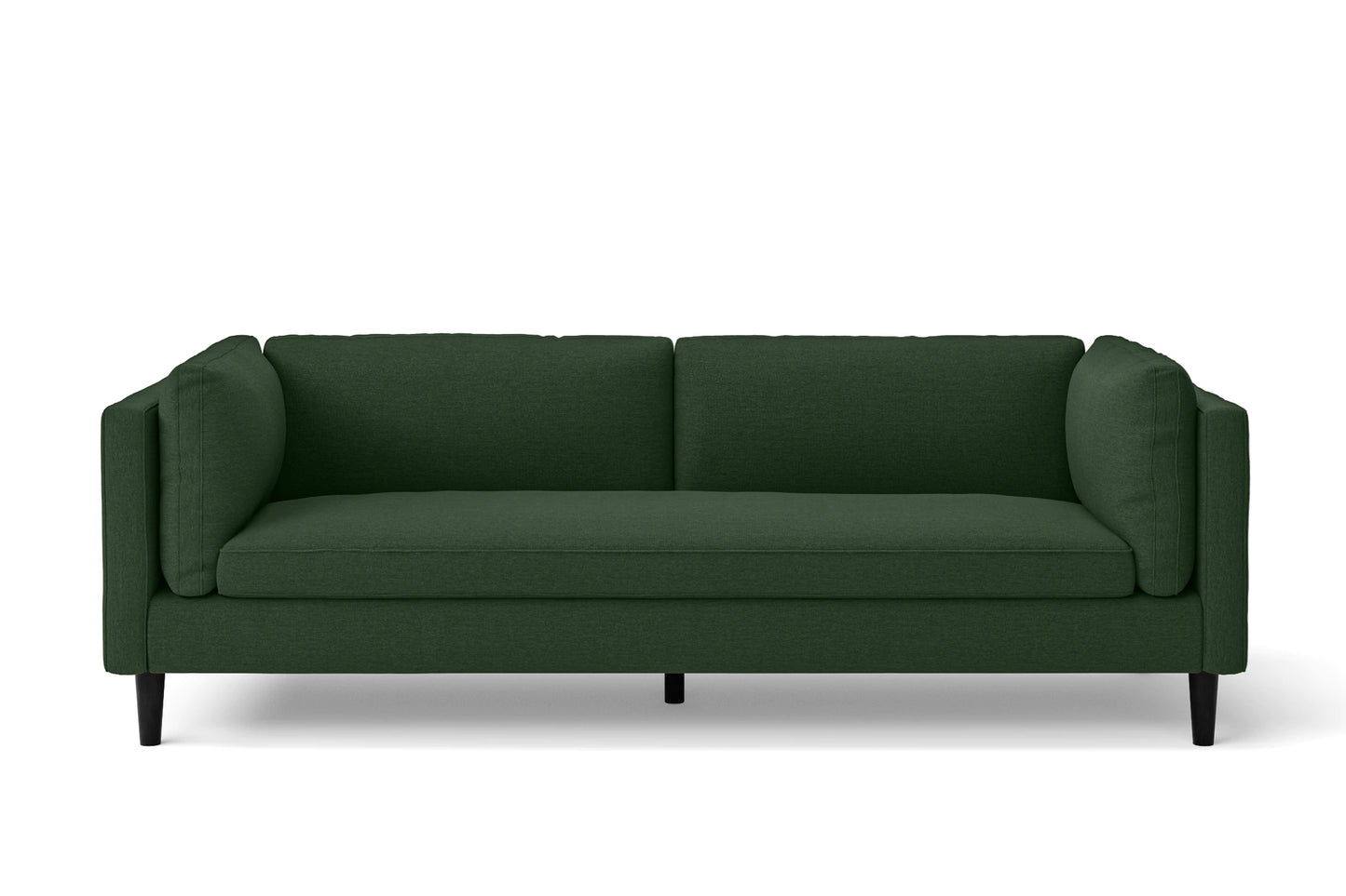 Matera 3 Seater Sofa Forest Green Linen Fabric