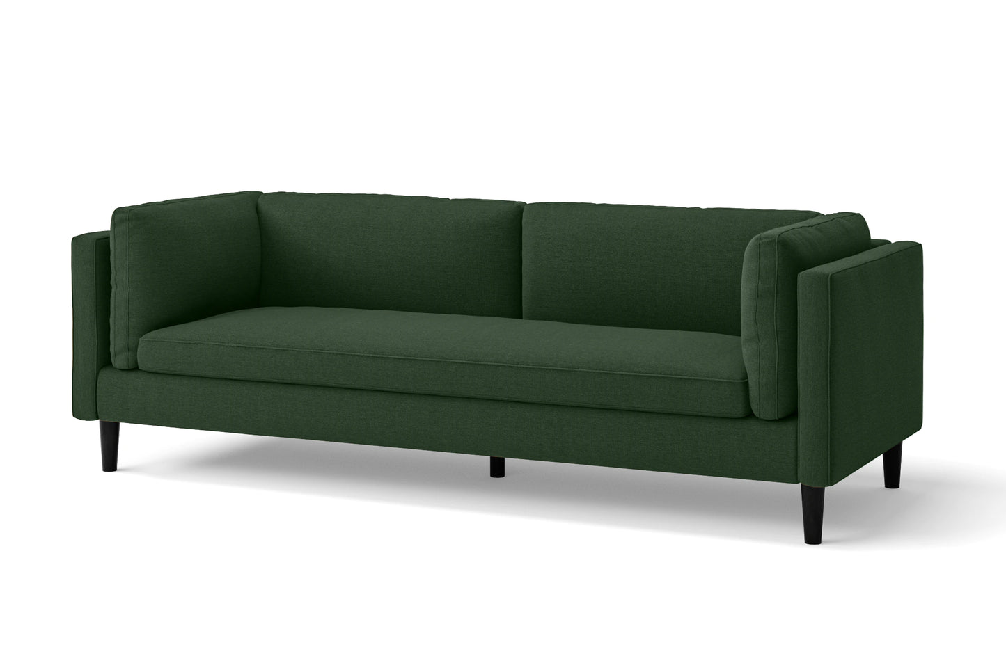 Matera 3 Seater Sofa Forest Green Linen Fabric