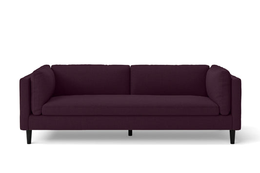 Matera 3 Seater Sofa Purple Linen Fabric