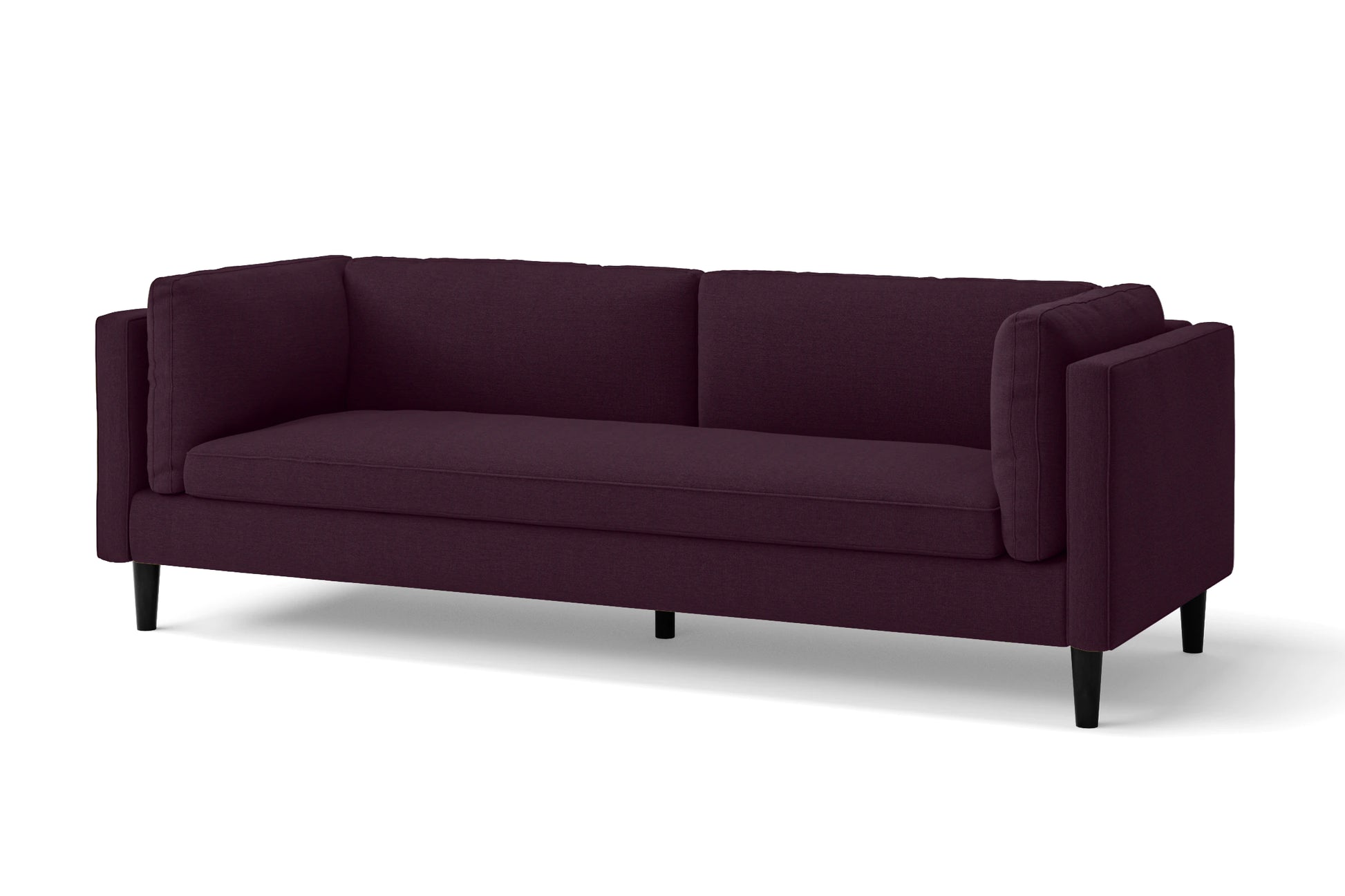 Matera 3 Seater Sofa Purple Linen Fabric