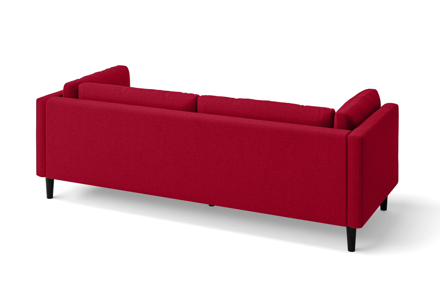 Matera 3 Seater Sofa Red Linen Fabric